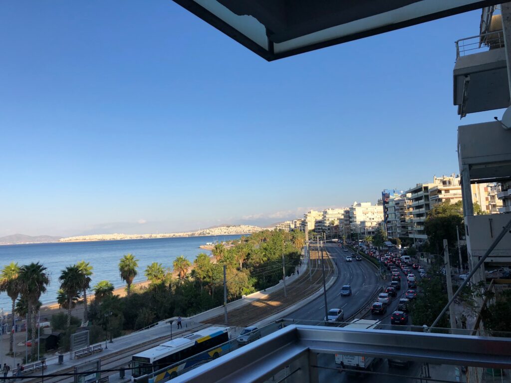 Athens Harbour from Hotel - 2018